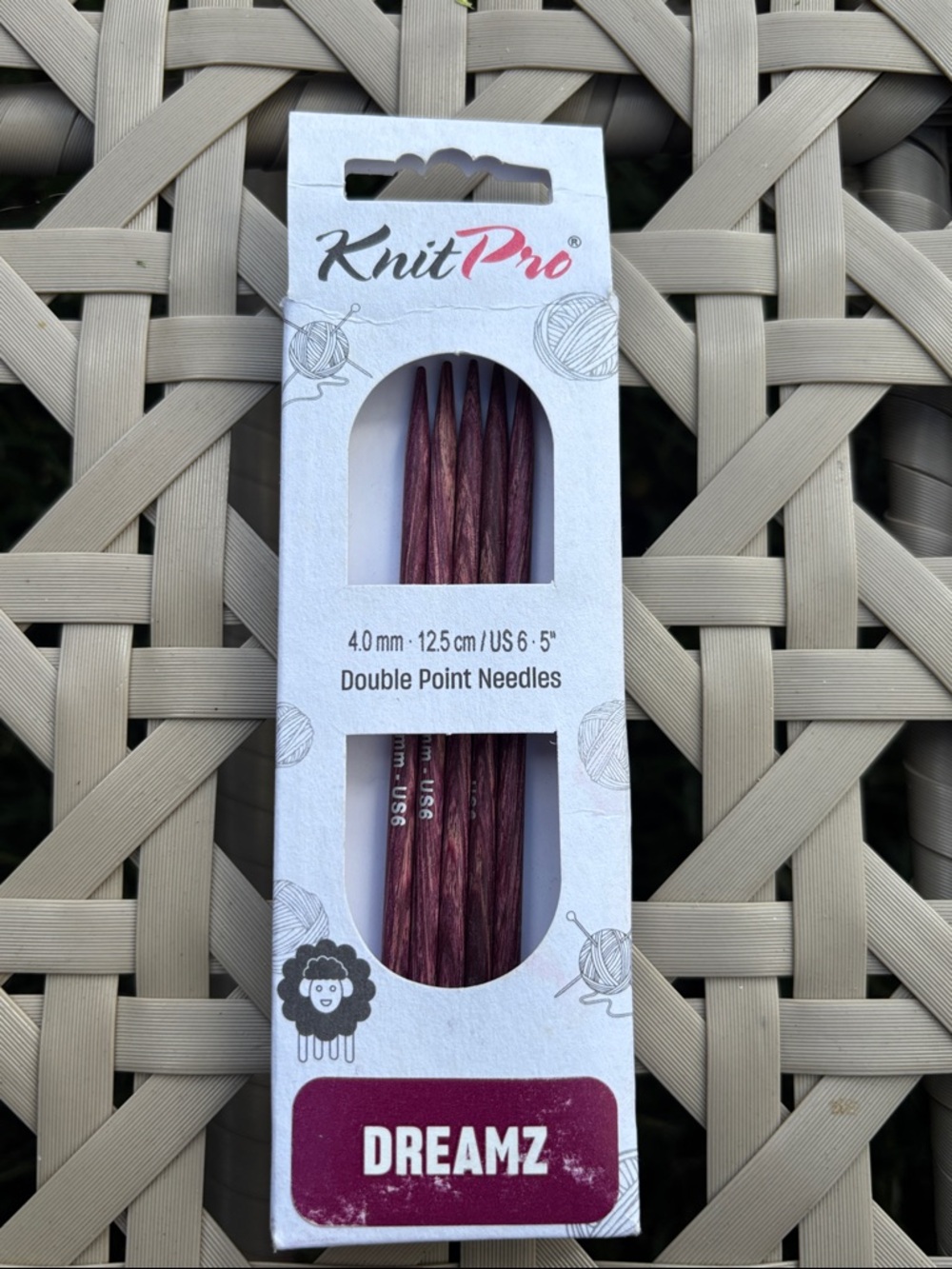 KnitPro Dreamz Double Point Needles - Purple